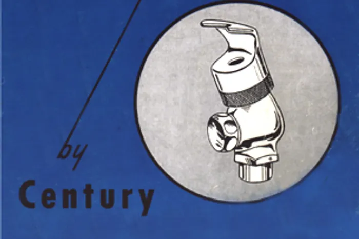 Retro faucet drawing with Century text